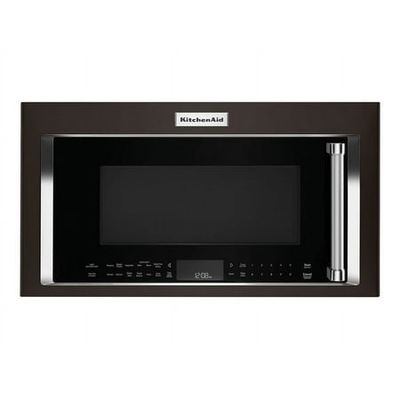 KitchenAid - 1.9 Cu. Ft. Convection Over-the-Range Microwave - Black Stainless Steel
