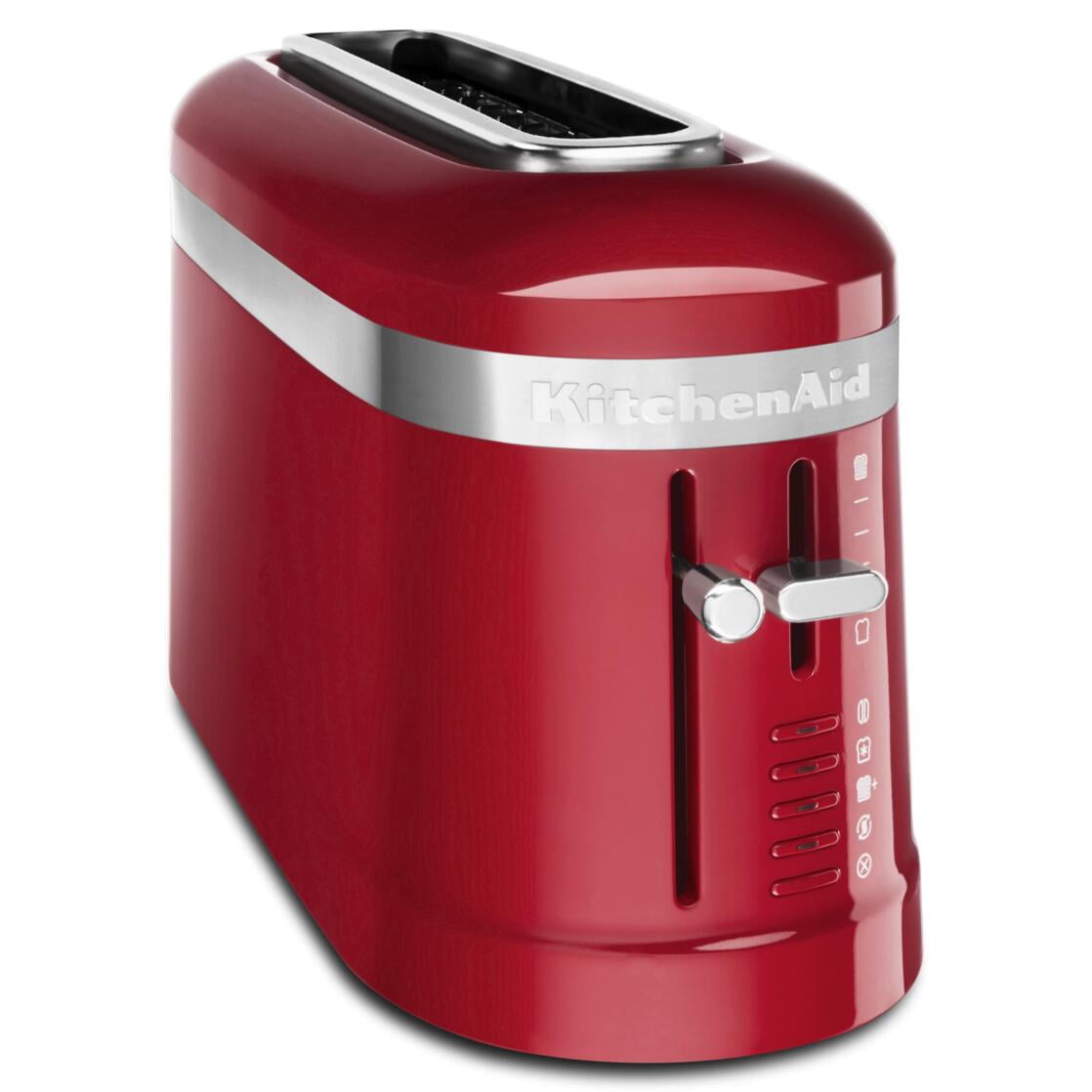 Empire Red Stainless Steel 2-Slice Long Slot Toaster