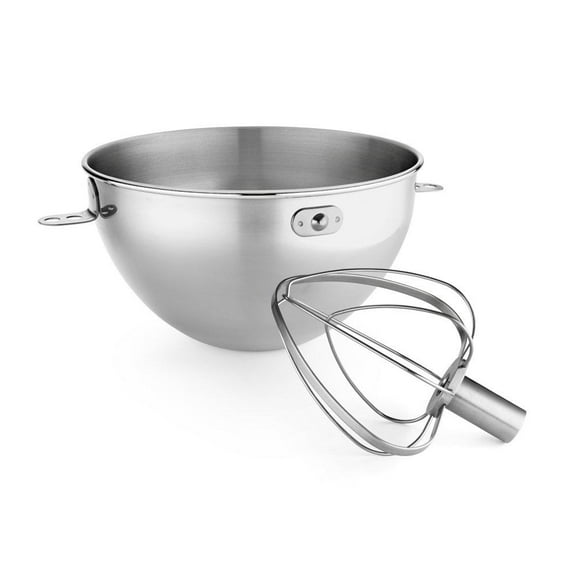 KitchenAid KN3CW 3-Qt. Stainless Steel Bowl & Combi-Whip - Fits Bowl-Lift models KV25G and KP26M1X