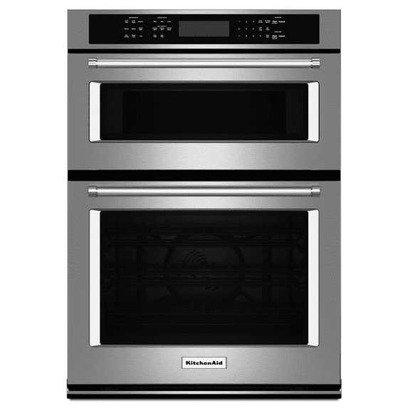 KitchenAid KOCE507ESS 27 inch Stainless Convection Wall Oven / Microwave Combo
