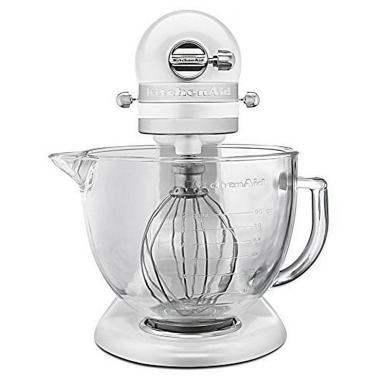 KitchenAid Stand Mixer 5 qt Stainless Steel & Glass Bowl 