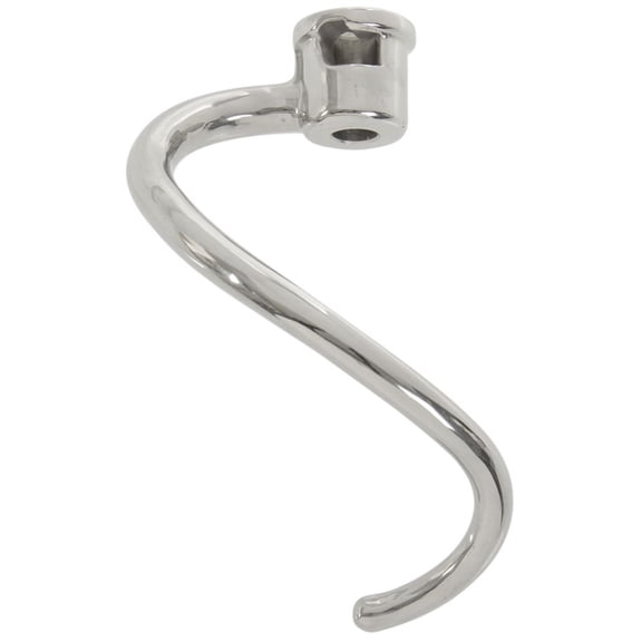 KitchenAid KSMC7QDH, Stainless Steel Dough Hook Attachment for 7 Quart & 8 Quart Bowl-Lift Stand Mixers, Heavy Duty Mixer Kneading Attachment, Commercial Mixer Dough Hook, Silver, Pack of 1