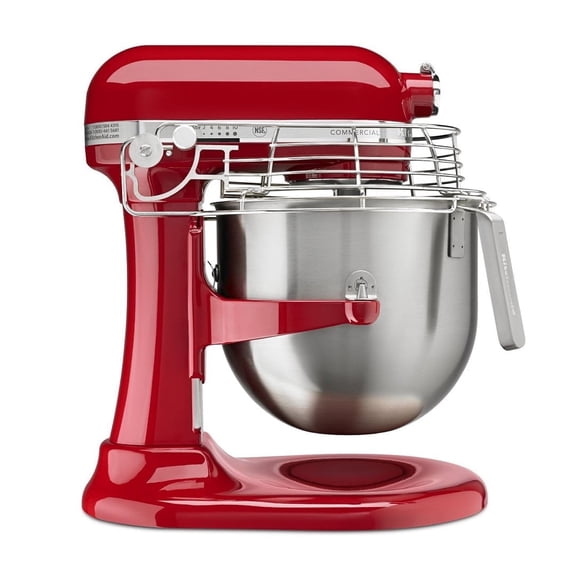 KitchenAid KSMC895ER 8-Quart Commercial Countertop Mixer with Bowl-Guard, 10-Speed, Gear-Driven, Empire Red