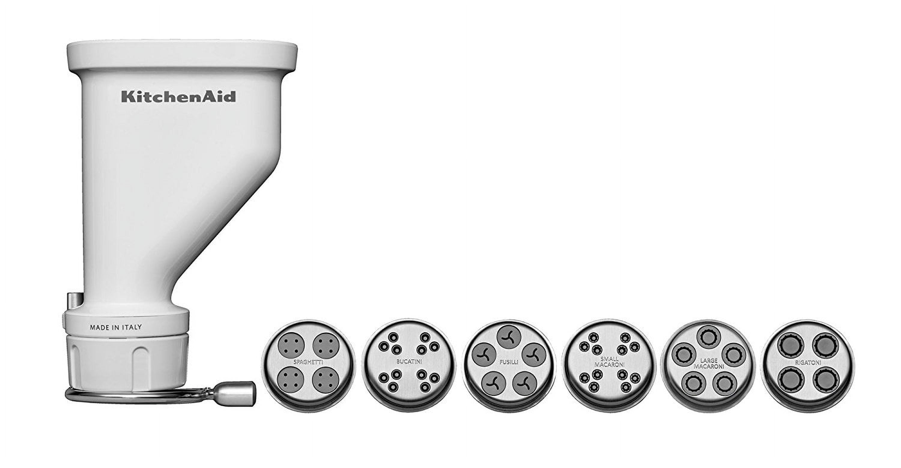 KitchenAid Mixer Gourmet Pasta Press Attachment with 6 KitchenAid Mixer Gourmet Pasta Press Attachment with 6
