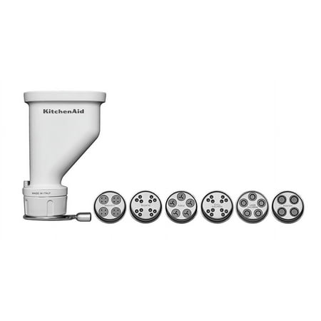 KitchenAid KSMPEXTA Gourmet Pasta Press Attachment with 6 Interchangeable Pasta Plates