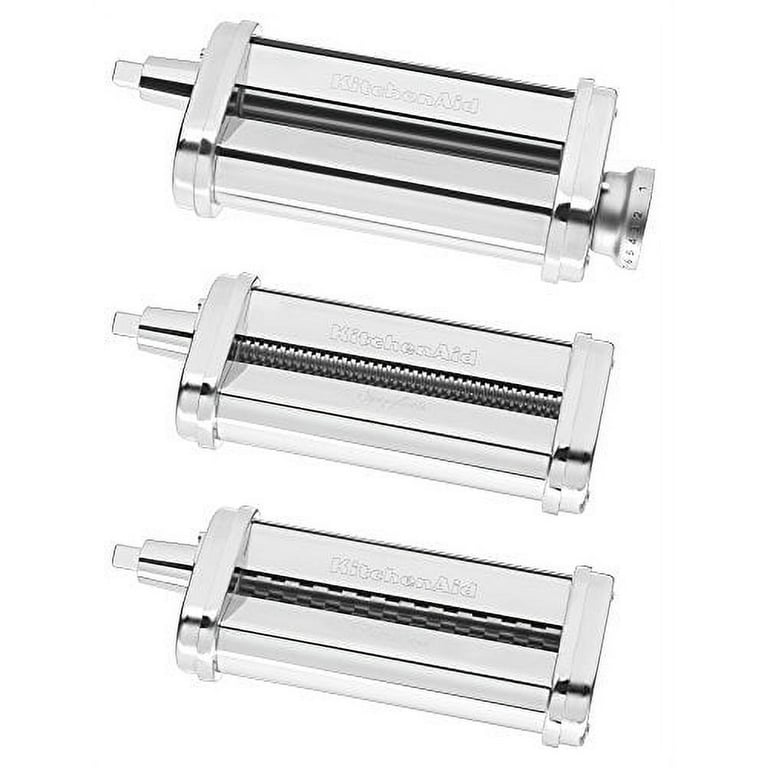 KitchenAid KSMPRA 3-Piece Pasta Roller and Cutter Attachment Set - Stainless Steel