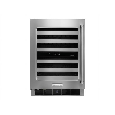 KitchenAid - 46-Bottle Wine Cellar - Stainless steel