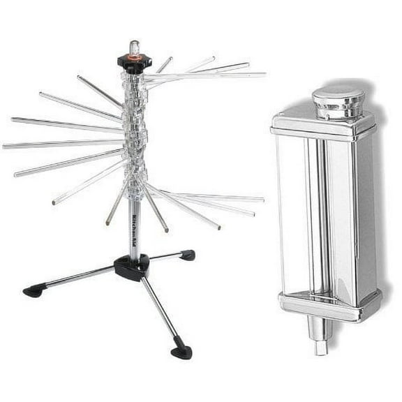 KitchenAid KsmPSA Stand-Mixer Pasta-Roller Attachment + metal rack