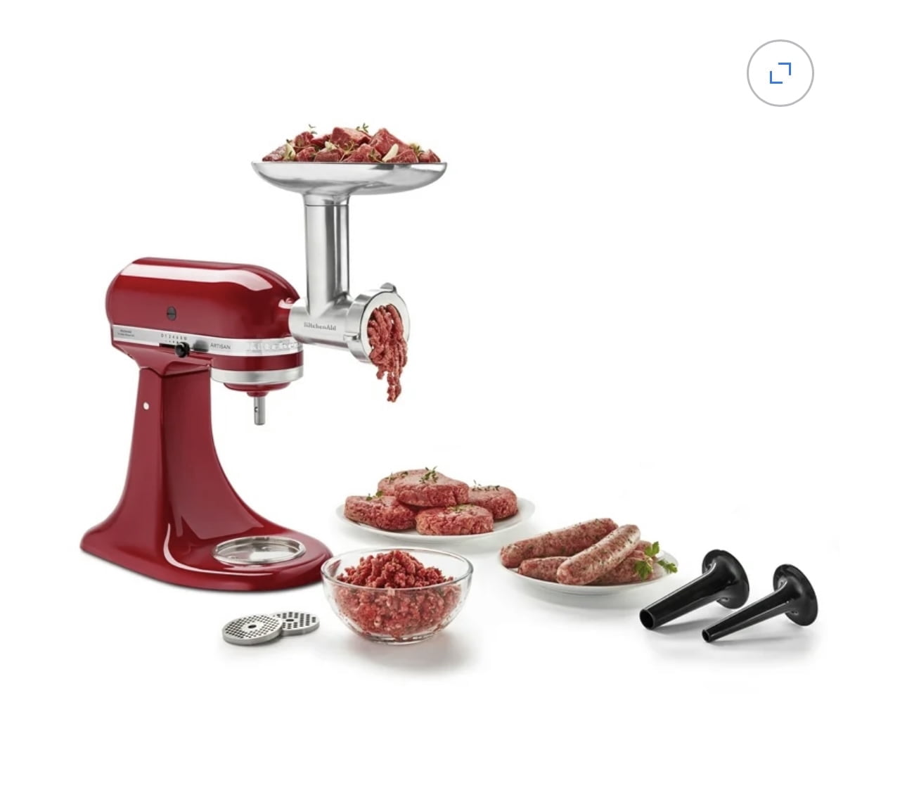 KitchenAid Metal Food Grinder Attachment, KSMMGA