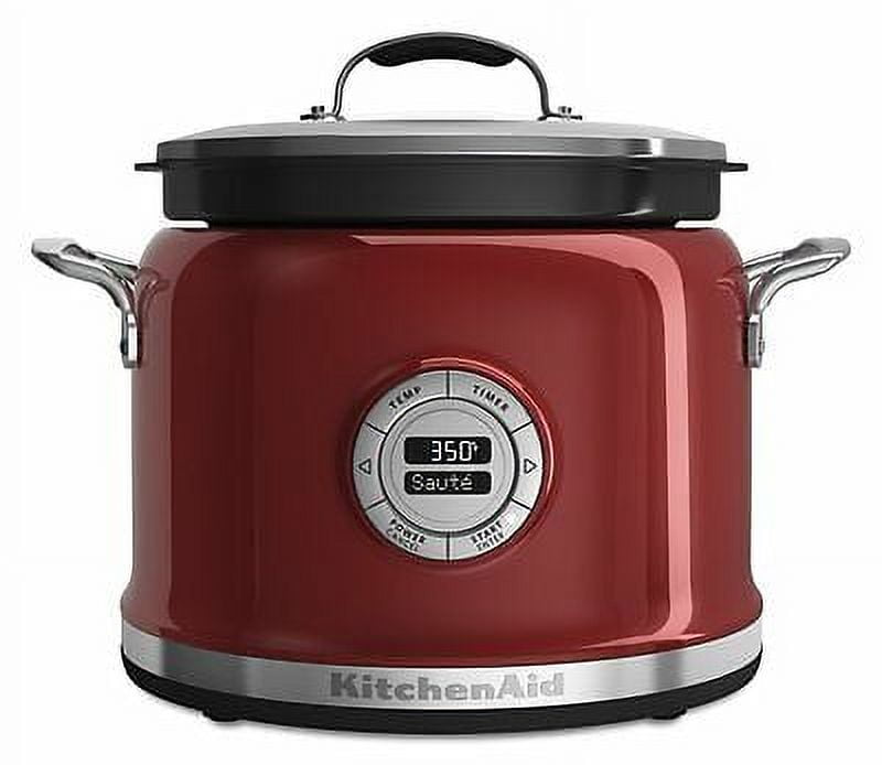 KitchenAid Multi-Cooker KMC4241CA 4-Qt All-in-One Cooking System Candy  Apple Red