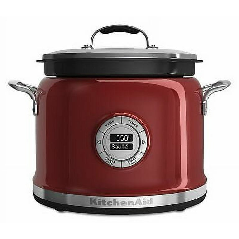 KitchenAid Multi-Cooker KMC4241CA 4-Qt All-in-One Cooking System Candy  Apple Red 