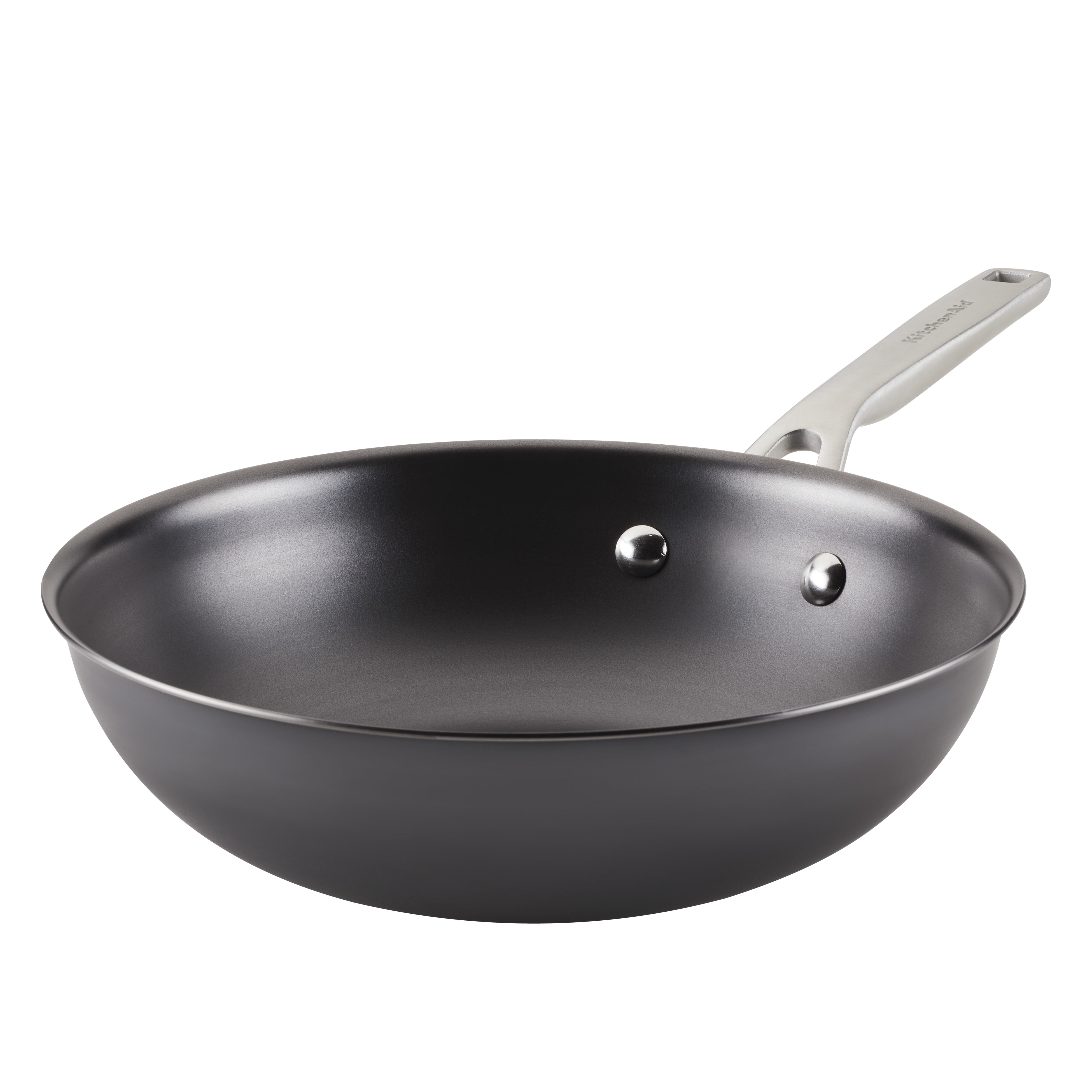 KitchenAid NITRO Stir Fry Pan, 10-Inch, Carbon Steel Gray