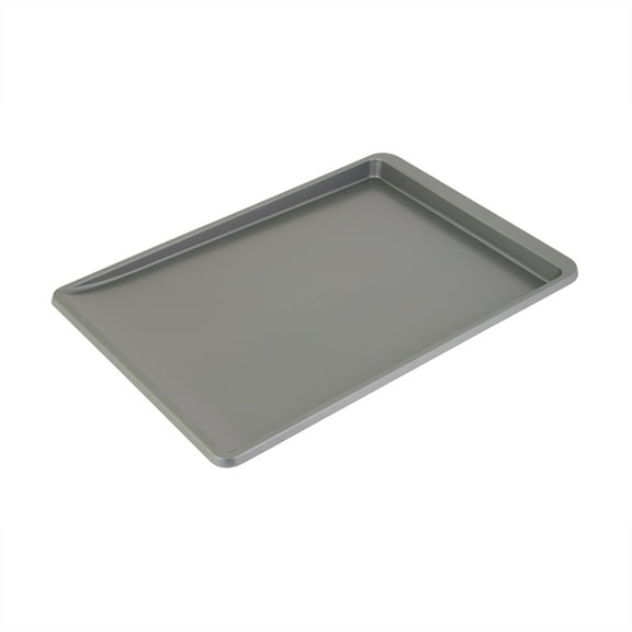 KitchenAid Aluminized Steel Nonstick 13x18-inch Baking Pan and Cookie Sheet Slider, Contour Silver