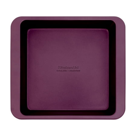 KitchenAid Aluminized Steel Nonstick 9-inch Square Cake Pan and Baking Dish, Beetroot Purple