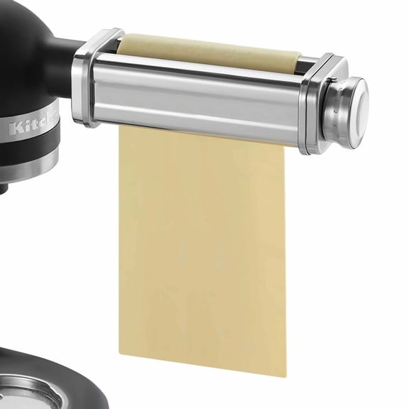 KitchenAid Pasta Attachment, Stainless Steel Pasta Roller & Cutter Set, 8 Thickness Settings, 5.51" Width, Pasta Maker Accessory for KitchenAid Stand Mixers