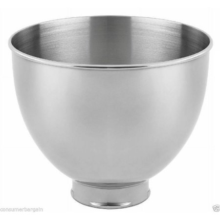 KitchenAid R-K45SB 4.5 Quart Mixing Bowl Replacement for K45 K45SS KSM90 KSM75 (Certified Used)