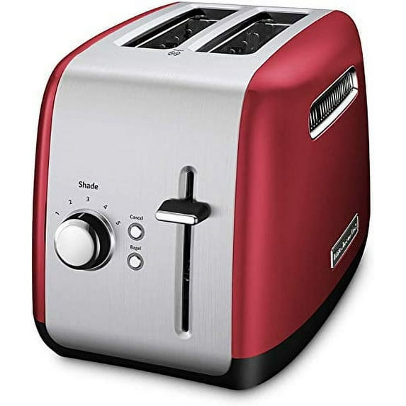 KitchenAid Refurbished 2-Slice Toaster with manual lift lever, RKMT2115