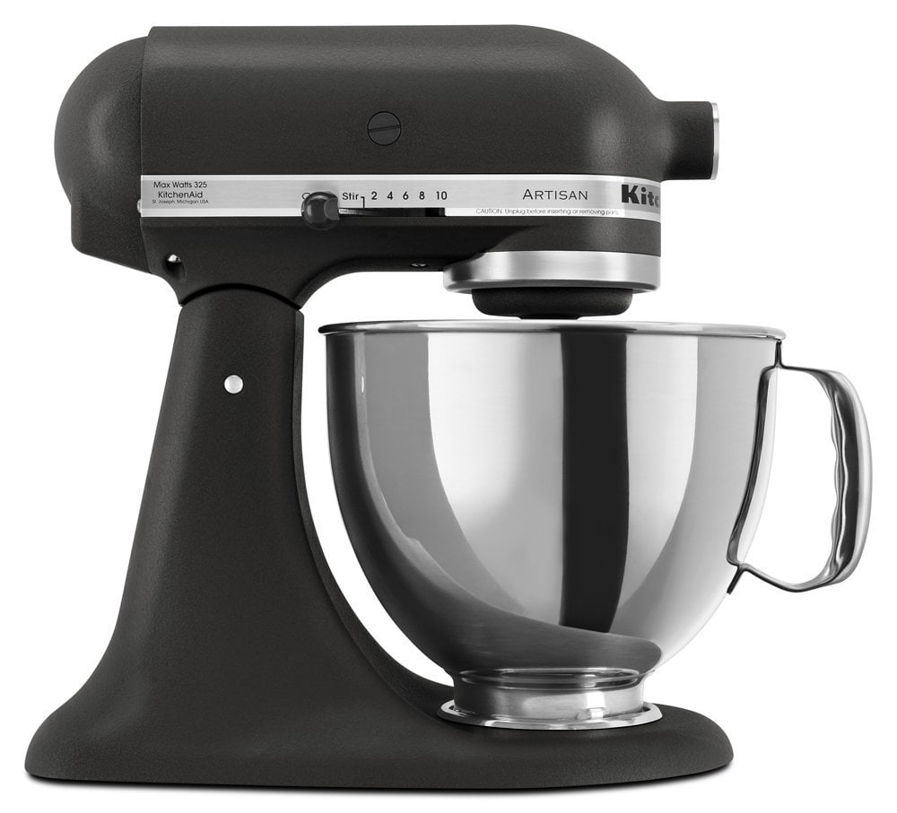 Restored KitchenAid RR150BK Artisan Series 5-Qt. Stand Mixer-Imperial Black (Refurbished)