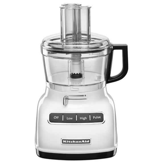 Restored KitchenAid RRKFP0722WH 7-Cup Food Processor with Exact Slice System - White (Refurbished)