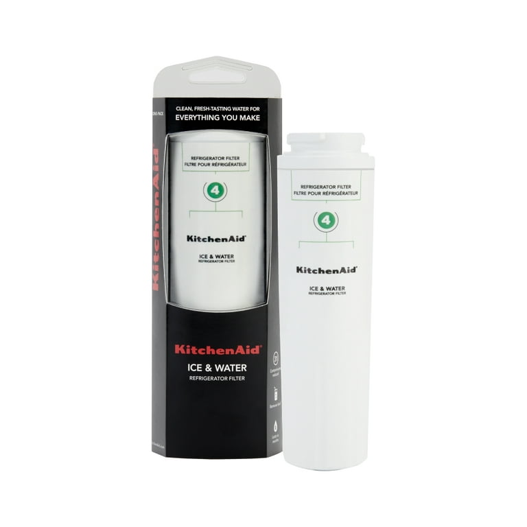 KitchenAid Refrigerator Water Filter 4 - KAD4RXD1, Single-Pack, Replace  Every 6 Months, Green 