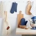 thumbnail image 1 of KitchenAid Ribbed Soft Silicone Oven Mitt 2-Pack Set, Blue Willow, 7.5"x13", 1 of 6