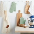 thumbnail image 1 of KitchenAid Ribbed Soft Silicone Oven Mitt 2-Pack Set, Pistachio Green, 7.5"x13", 1 of 6