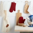 thumbnail image 1 of KitchenAid Ribbed Soft Silicone Oven Mitt 2-Pack Set, Smoked Paprika Red, 7.5"x13", 1 of 6