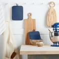 thumbnail image 1 of KitchenAid Ribbed Soft Silicone Pot Holder 2-Pack Set, Blue Willow, 7"x9", 1 of 6
