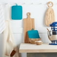 thumbnail image 1 of KitchenAid Ribbed Soft Silicone Pot Holder 2-Pack Set, Ocean Drive Blue, 7"x9", 1 of 6