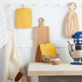 thumbnail image 1 of KitchenAid Ribbed Soft Silicone Pot Holder 2-Pack Set, Orange Sorbet, 7"x9", 1 of 6