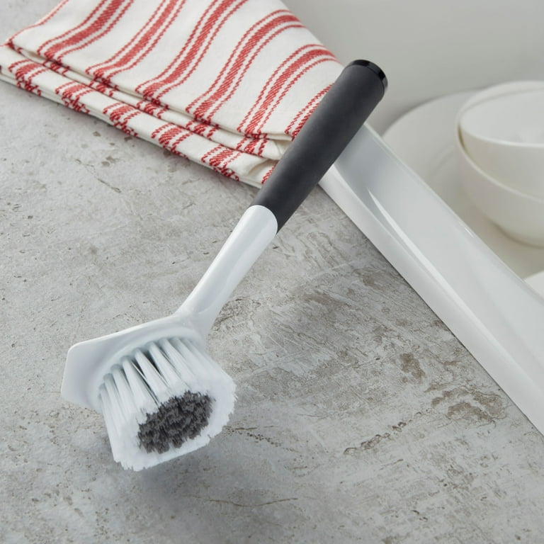 KitchenAid Round Sink Brush with Black Rubber Handle 