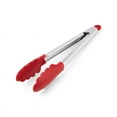 thumbnail image 1 of KitchenAid Silver/Red Silicone/Stainless Steel Tip Tongs, 1 of 5