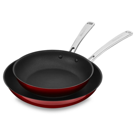 KitchenAid Stainless Steel 10" and 12" Skillets Twin Pack (KC2S10NTPC)