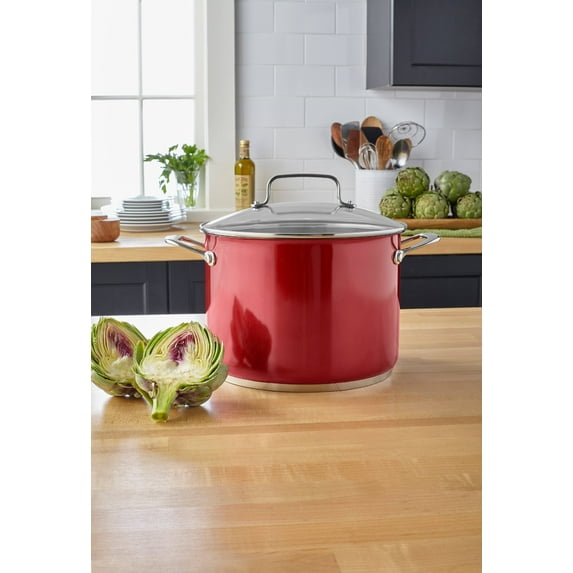 KitchenAid Stainless Steel 8.0 Quart Stockpot with Lid (KC2S80SCPC)