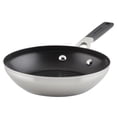 thumbnail image 1 of KitchenAid Stainless Steel 8 inch Nonstick Induction Frying Pan, Brushed Stainless Steel, 1 of 11