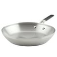 thumbnail image 1 of KitchenAid Stainless Steel 12 Inch Induction Frying Pan Metal Utensil and Dishwasher Safe, Brushed Stainless Steel, 1 of 14