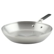 KitchenAid Stainless Steel Induction 12 inch Frying Pan, Brushed Stainless Steel
