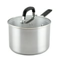 thumbnail image 1 of KitchenAid Stainless Steel Induction Saucepan with Lid, 3-Quart, Brushed Stainless Steel, 1 of 9