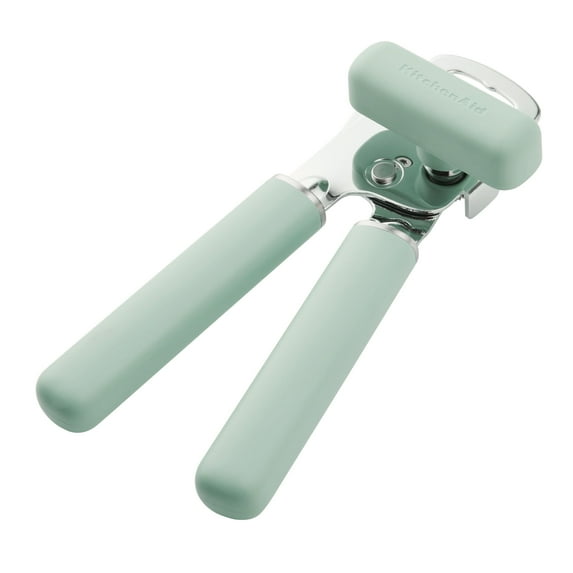 KitchenAid Stainless Steel Manual Can Opener with Bottle Opener and Ergonomic Grip, Pistachio