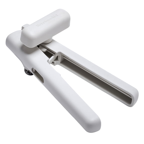 KitchenAid Stainless Steel Manual Can Opener with Locking Handles, Porcelain