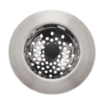 KitchenAid Stainless Steel Sink Strainer with Black Knob Drain Catchers