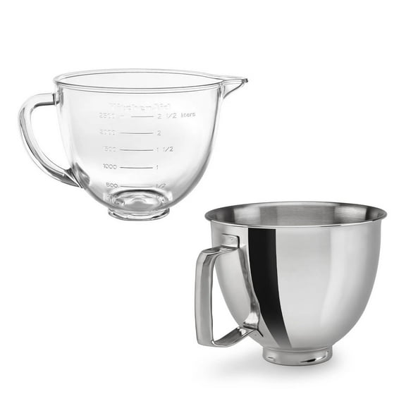 KitchenAid Stand Mixer Bowl Pack - Set of 2 | Fits 3.5-Quart KitchenAid Artisan Mini Tilt-Head Stand Mixers