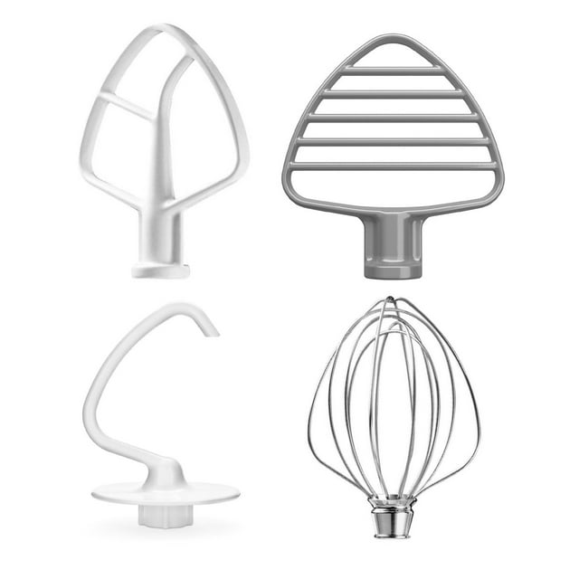 KitchenAid Stand Mixer Coated Pastry Beater Accessory Pack Fits 4.5