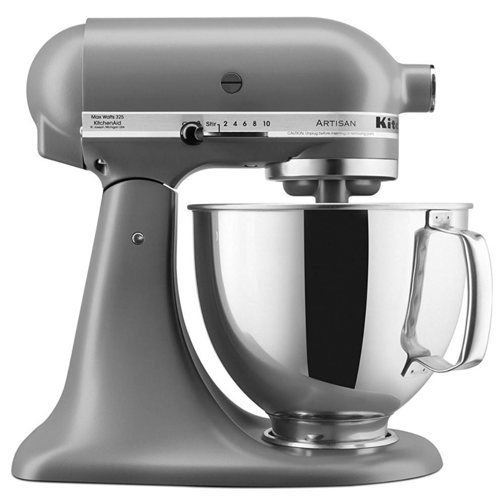 Restored KitchenAid Stand Mixer Tilt Head 5-Quart RRK150FG-MATTE GRAY (Refurbished)