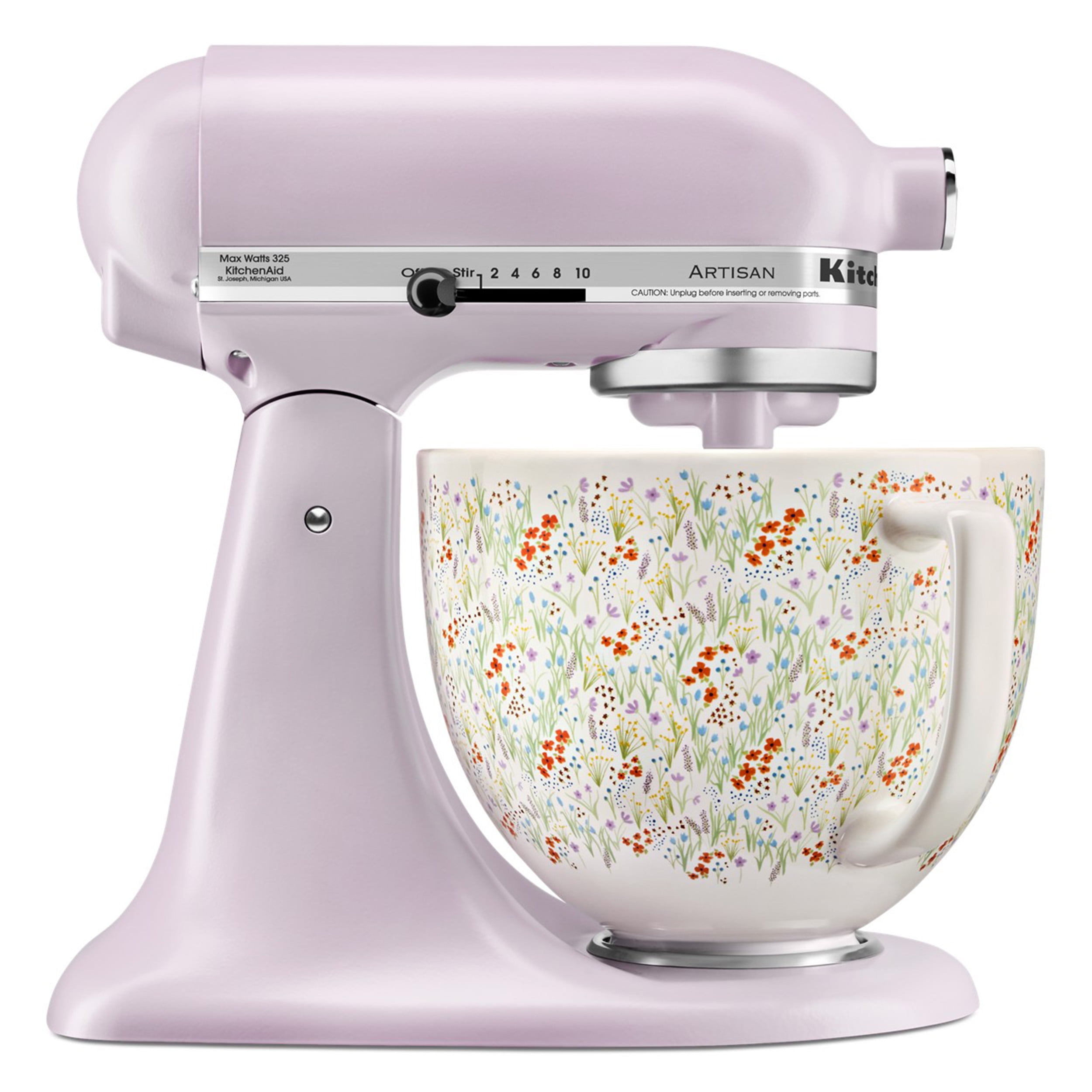 KitchenAid Artisan Series 5-Quart Tilt-Head Stand Mixer, Wildflower, KSM156CXWF