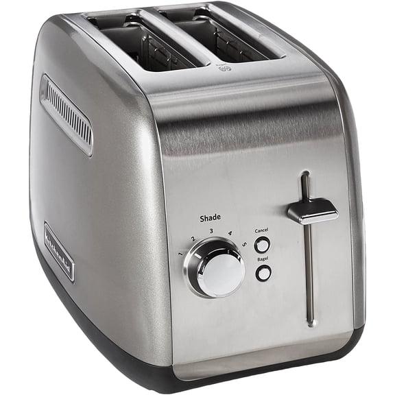 KitchenAid KMT2115CU Toaster with Manual High Lift Lever, Contour Silver