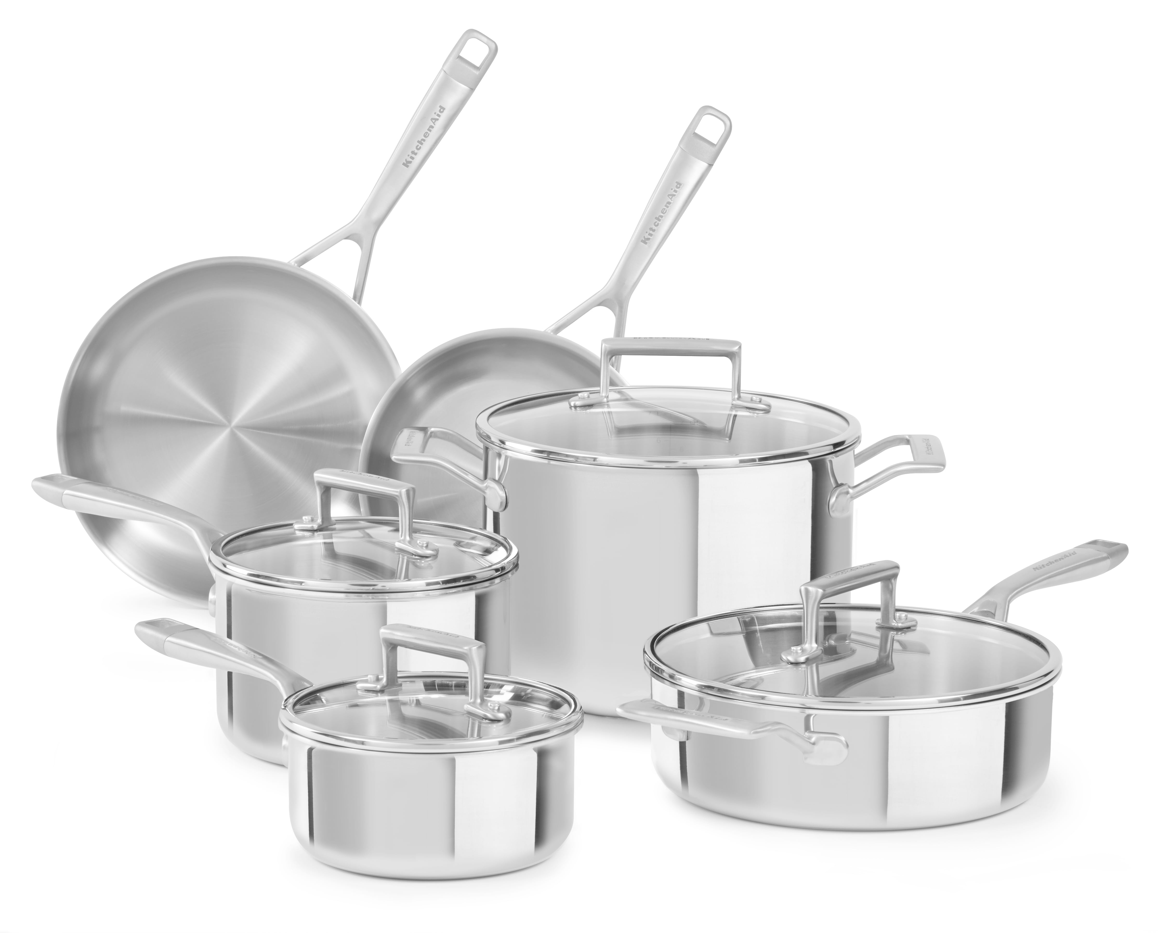 Kitchenaid Stainless Steel 10-piece Cookware Set, Cookware Sets