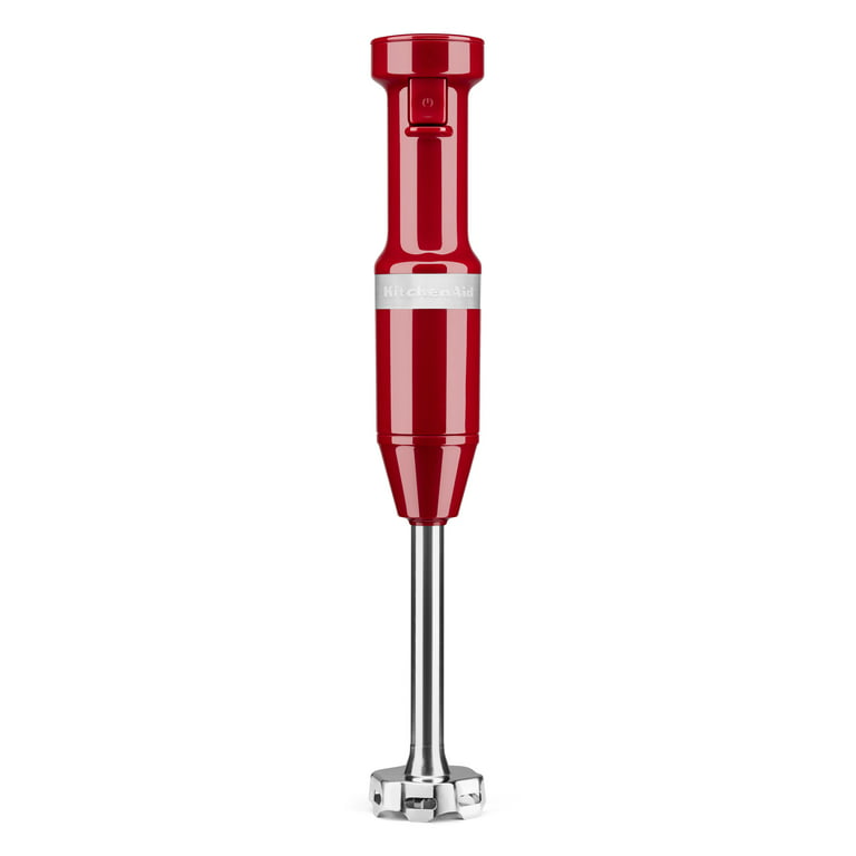 KitchenAid Cordless Variable Speed Hand Blender with Chopper and Whisk Attachment Passion Red