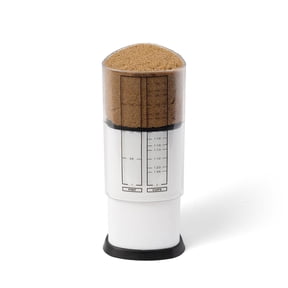 KitchenArt 2 Cup Tri Adjust A-Cup, Easy Pour Adjustable Measuring Cup, 3.25" x 3.25" x 6" Kitchen Gadget