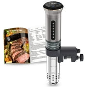 KitchenBoss Sous Vide Cooker Machine 1100 Watt IPX7 Waterproof Water Thermal Immersion Circulator Accurate Temperature Control Digital Display